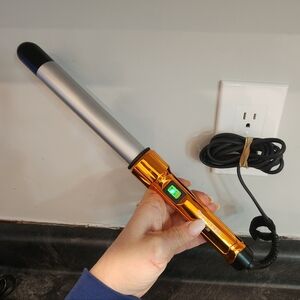 Bed Head 1" Orange and Silver Curling Wand